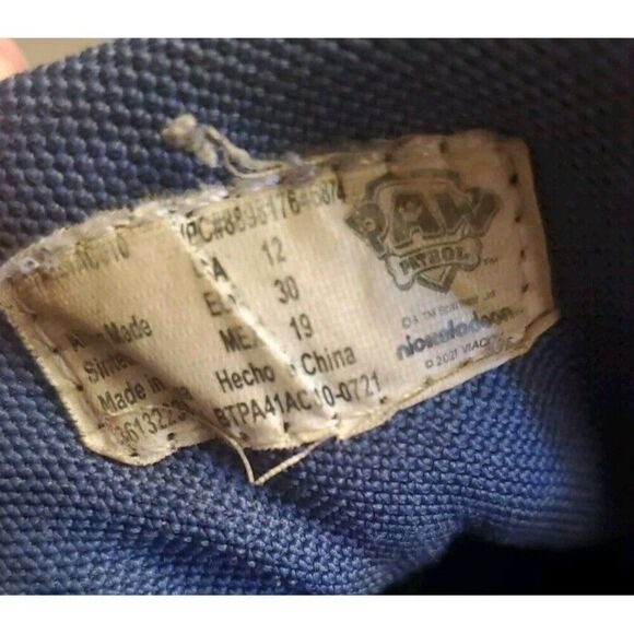 Nickelodeon Paw Patrol Kids Blue Athletic Shoes Light Up Boys Sneakers Size 12 - Picture 11 of 12